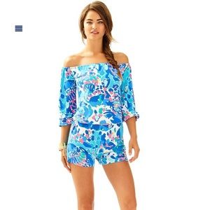 Lilly Pulitzer Lana Romper in “Hit the Spot” print